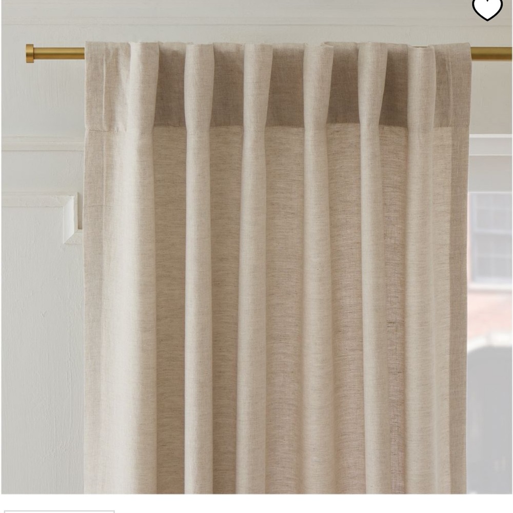 West Elm European Flax Linen Curtain